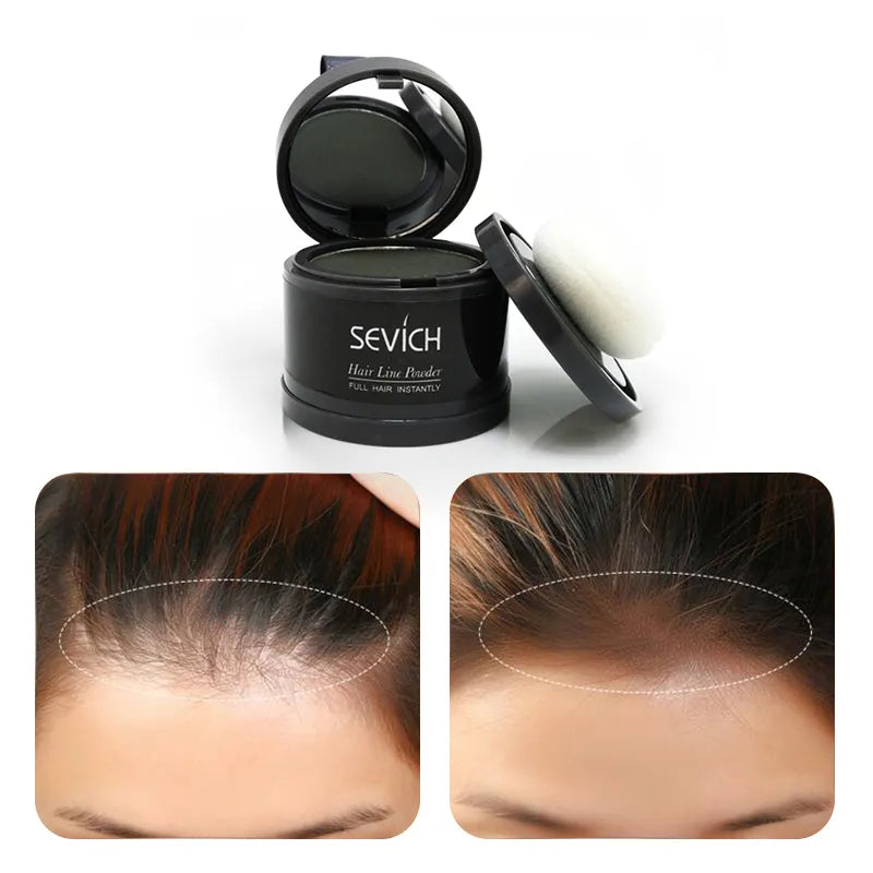 Sevich Hair Fluffy Powder Instantly Black Blonde Root Cover Up Hair Concealer Coverag Paint Repair Fill in Shadow Thinning