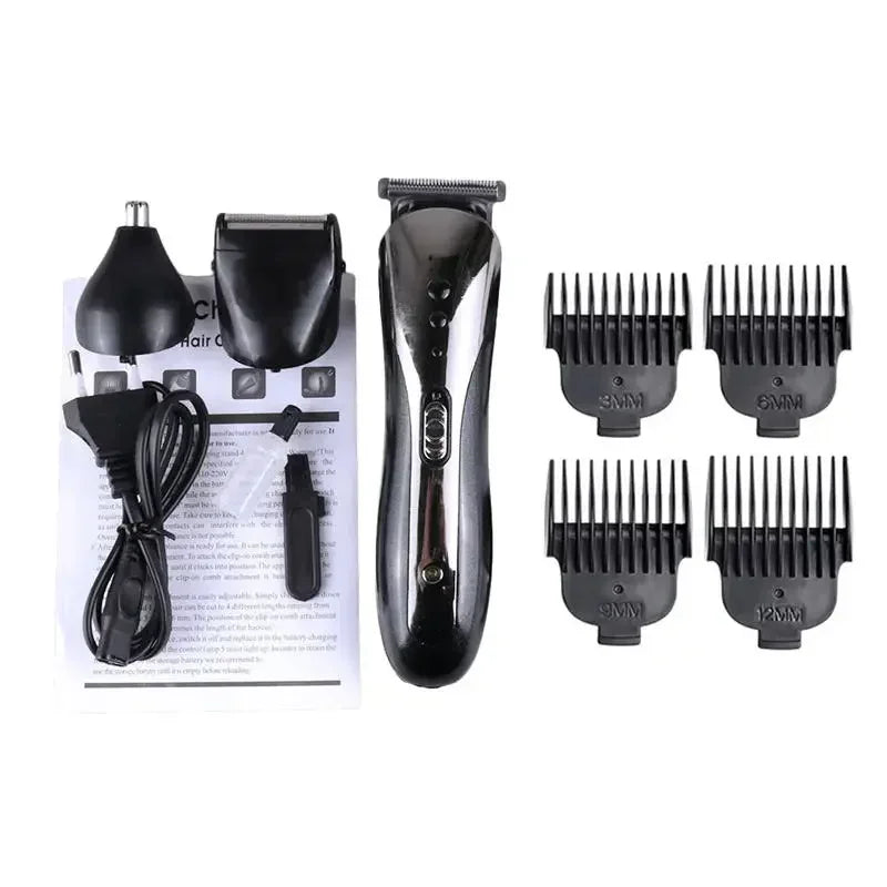 All In1 Rechargeable Hair Trimmer Waterproof Wireless Electric Shavers Beard Nose Ear Shaver Hair Clipper Trimmer Tool